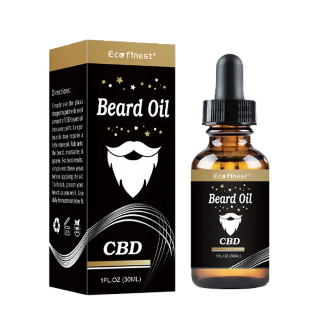 Custom CBD Beard Oil Box Packaging